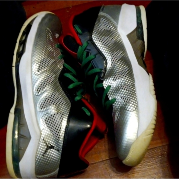 Jordan Melo M8 Advance "Metallic Silver Black" Mens SZ 10.5 EUC - Picture 5 of 7